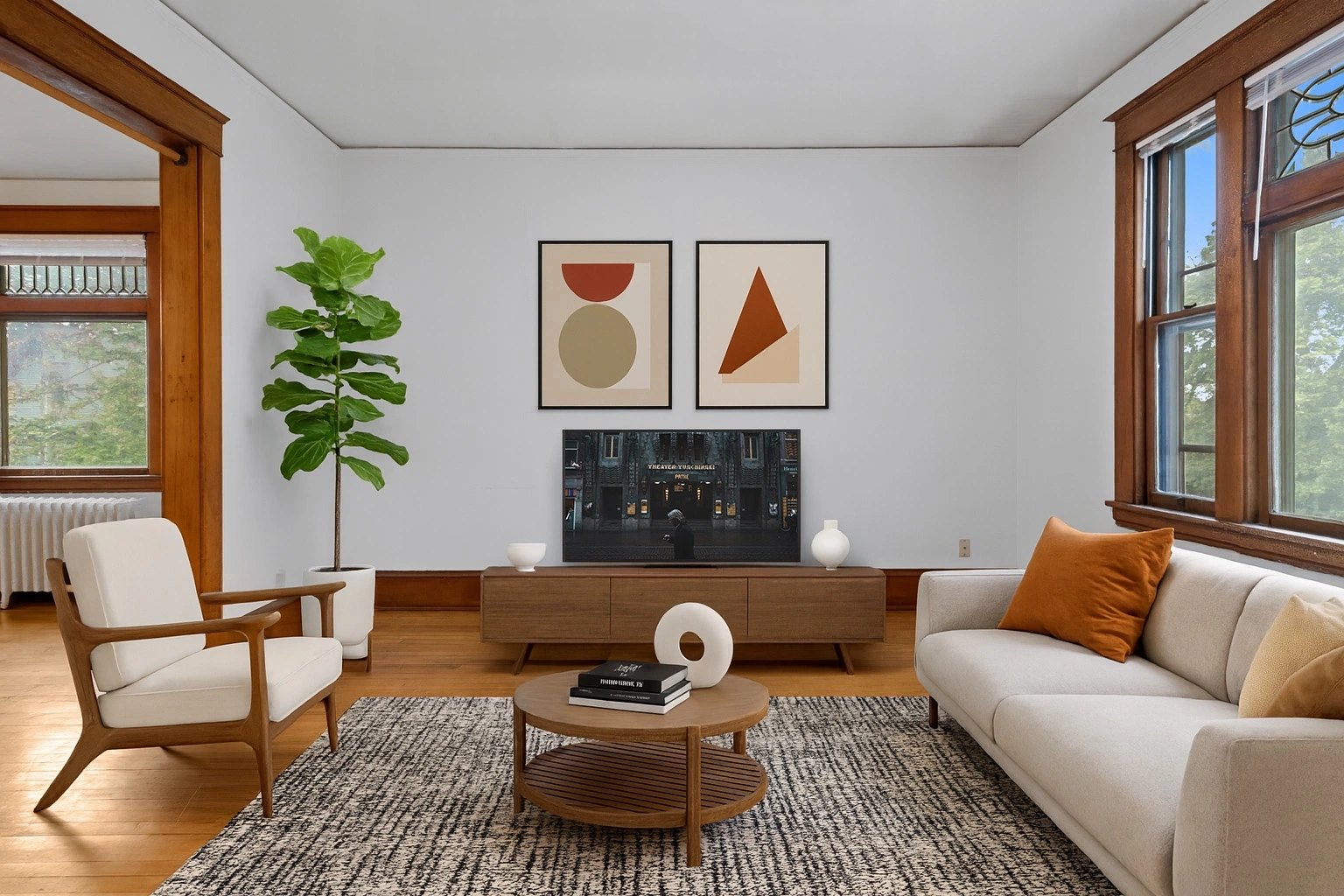 Living Room 1 — virtually staged, 569 Ottawa Ave